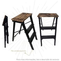 Imagem de Banqueta Banco Dobrável Super Leve Prático E Visual Moderno