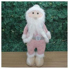 Imagem de Boneco Natal Papai Noel Rosa Natalino 42cm - Gici Christmas