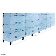 Imagem de Balcão de Atendimento Modulado em Vidro - 3,00 x 1,10 x 0,30