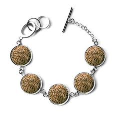 Imagem de DIYthinker Pulseira com design abstrato de penas de oncinha