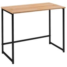 Imagem de Escrivaninha Industrial A o Preto I15 Tampo Madeira Taeda Dmo