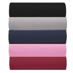 Imagem de Kit 5 Lençol de Malha King C/Elástico 100% Algodão Rubi (KIT 4)