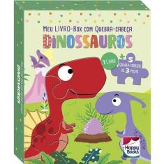 Imagem de Meu Livro-Box Com Quebra-Cabeça - Dinossauros