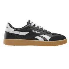 Imagem de Reebok Tênis de camurça unissex adulto Smash Edge, Preto/Branco/Goma, 42 BR
