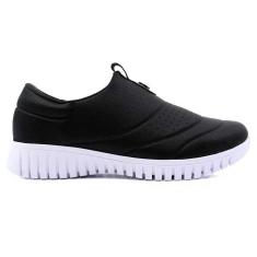 Imagem de Tênis Feminino Slip On Elastano Preto Usaflex AE2229-Feminino