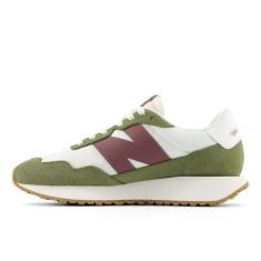 Imagem de New Balance Tênis feminino 237 V1 Classic, Olivina escura/sal marinho/alcaçuz, 34