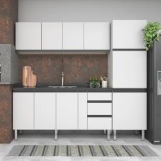 Imagem de Armário Aéreo de Cozinha em Aço 180cm 3 Portas Gaia Cozimax