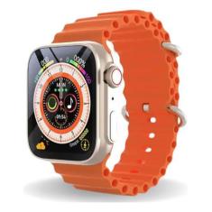 Imagem de Relógio Smartwatch Se Ultra 8 Laranja Inteligente Para Android E Ios -