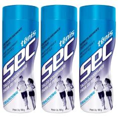 Imagem de Kit Talco Tênis Sec Tradicional 100G C/ 3 unidades