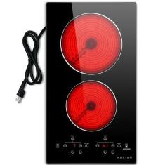 Imagem de Fogão elétrico NOXTON 2 queimadores 110V com sensor de controle de toq