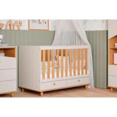 Imagem de Berço Infantil Candy Off White/Nature - Permóbili Baby