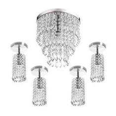 Imagem de Lustre Cristal Acrilico Manucrillic + 4 Lustre Clearcrillic