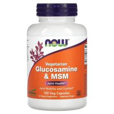 Imagem de Glucosamina Vegetariana e MSM 1000 mg 120 Cápsulas vegetais - Now Foods