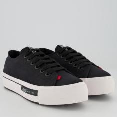 Imagem de Tênis Coca Cola Daytona Canvas Plataforma Feminino Preto-Feminino