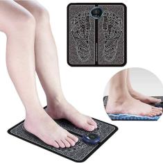 Imagem de Massageador Tapete Pulso Elétrico Para Pés Pernas Ems Magnético Relaxante