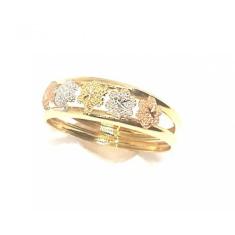 Imagem de Anel de ouro 18k Flores - Elegancy Joias