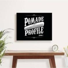 Imagem de Quadro Decorativo Pomade Profile 34x23cm