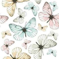 Imagem de Papel de Parede Adesivo Borboletas 352 Rolo 0,58x3M