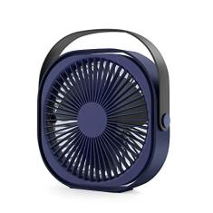 Imagem de Daconovo Ventilador de mesa recarregável, ventilador USB, ventilador giratório de 360° para mesa, ventilador portátil, mini ventilador, com bateria embutida de 4000 mAh
