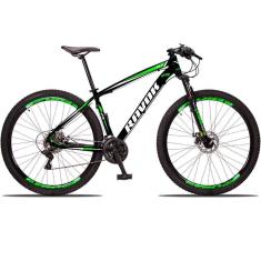 Imagem de Bicicleta Aro 29 Freio A Disco 24 Velocidades Alavanca Suspensão Cor: Verde Tam: 21&quot;