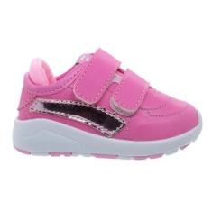 Imagem de Tênis Infantil Menina Jogging Pimpolho 120161C Rosa-Feminino