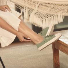 Imagem de Tênis Verde Casual Feminino Estiloso para o dia a dia Zoccolette , Fem