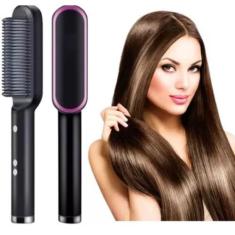 Imagem de Escova Alisadora 5 em 1 Seca Cabelo Alisa Cabelo Cacheados - ATENA