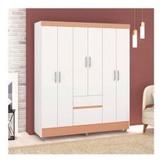 Imagem de Guarda-roupa Casasl Panama 6 Portas Branco/Camarim