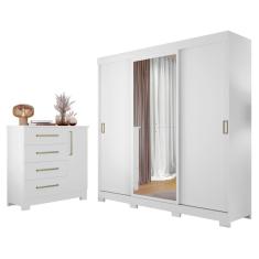 Imagem de Conjunto Para Quarto com Guarda-Roupa NT5020 e Cômoda NT5185 Notável Móveis