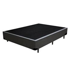 Imagem de Base Box Casal Blindado Suede Cinza