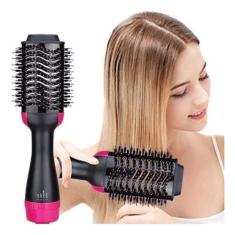 Imagem de Escova Secadora Profissional 110v Preto Rosa