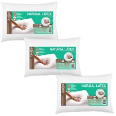 Imagem de Kit 3 Travesseiro Natural Látex Slim - Duoflex