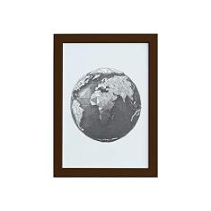 Imagem de Quadro Safari Geométrico África Moldura Marrom 33x43cm