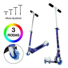 Imagem de Patinete Capitão América 3 Rodas Ajuste De Altura Azul - Dm Radical