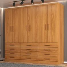 Imagem de Guarda-Roupa 6 Portas e 12 Gavetas New Mônaco Cinnamomo