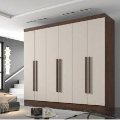Imagem de Guarda Roupa Casal 6 Portas 6 Gavetas Olimpia - Móveis Valverde - New