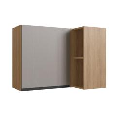 Imagem de Armário Aéreo de Cozinha Canto 1 Porta Montana/Fumê