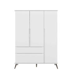 Imagem de Guarda Roupa Infantil 3 Portas 2 Gavetas Retro 100% Mdf - Phoenix Baby