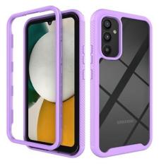 Imagem de Capa transparente de acrílico forte para Samsung Galaxy A54 A14 A34 A13 A23 A33 A53 A73 A04S Acessórios para celular Funda, Roxo, para Galaxy A13 5G