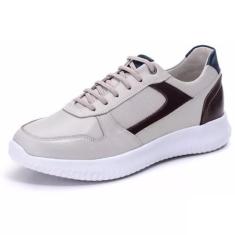 Imagem de Tênis Masculino Ultra Leve Comfort Ref: 3024Couro Natural - Ranster, G