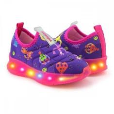 Imagem de Tenis Novopé 30001278 3510 Robos Led Infantil-Feminino