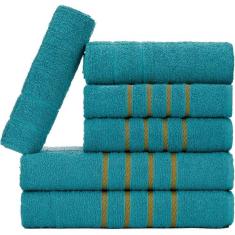 Imagem de Jogo De Toalhas 6 Pçs - 2 Banho 2 Rosto 2 Piso Montreal 100% Algodão Verde