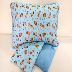 Imagem de Jogo de Lençol Solteiro 2 Peças Nirvana Malha 100% Algodão - Azul