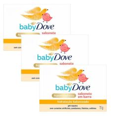 Imagem de Kit 3 Sabonete na Barra Baby Dove Hidratação Balanceada 75g