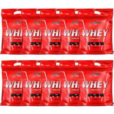 Imagem de Kit 10 Nutri Whey Protein - 907g Refil - IntegralMédica - INTEGRALMEDI