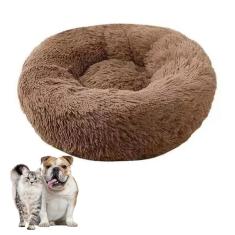 Imagem de Cama Donut Cachorro Gato Pet Nuvem 60cm Animal de Estimaçao Caminha Rosquinha Pelucia