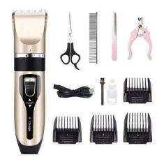 Imagem de Kit Maquina Tosa Profissional Pets Cortar Tosar Cães Gatos - LOJA CAEL