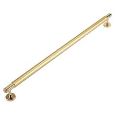 Imagem de Liga de alumínio cinza ouro porta alças armário de cozinha puxadores de gaveta sólida móveis lidar com ferragem, placer ouro 320mm