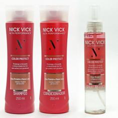 Imagem de Kit NICK VICK Color Protect Shampoo Cond e Spray Bifásico
