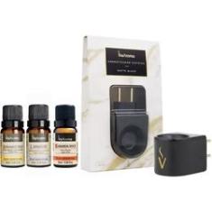 Imagem de Aromatizador Elétrico Porcelana Via Aroma e 3 Óleos Essenciais Bergamota - Lavandin - Laranja Doce
